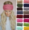 New Wool Crochet Women Headband Head Braided Winter Warm Knit Flower Wrap Hair