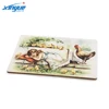 Custom Printing Handmade Wooden Greeting Card with Colorful Pattern