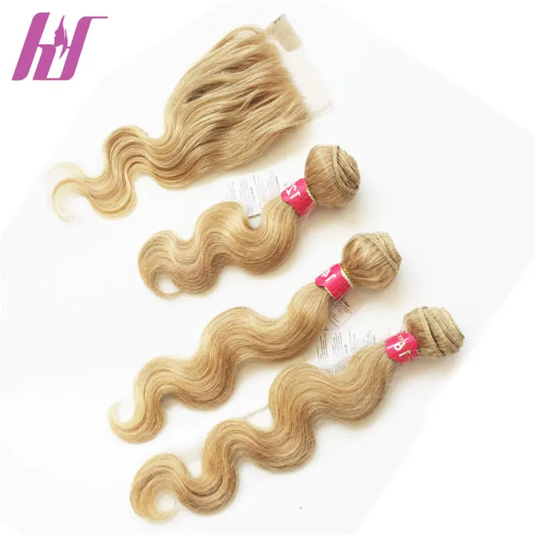 

Wholesale Cheap Virgin Peruvian Hair,Body Wave 613,Body Wave Bundles With Closure, #1b or as your choice