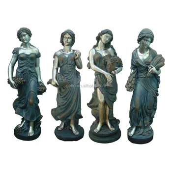 large plastic garden statues