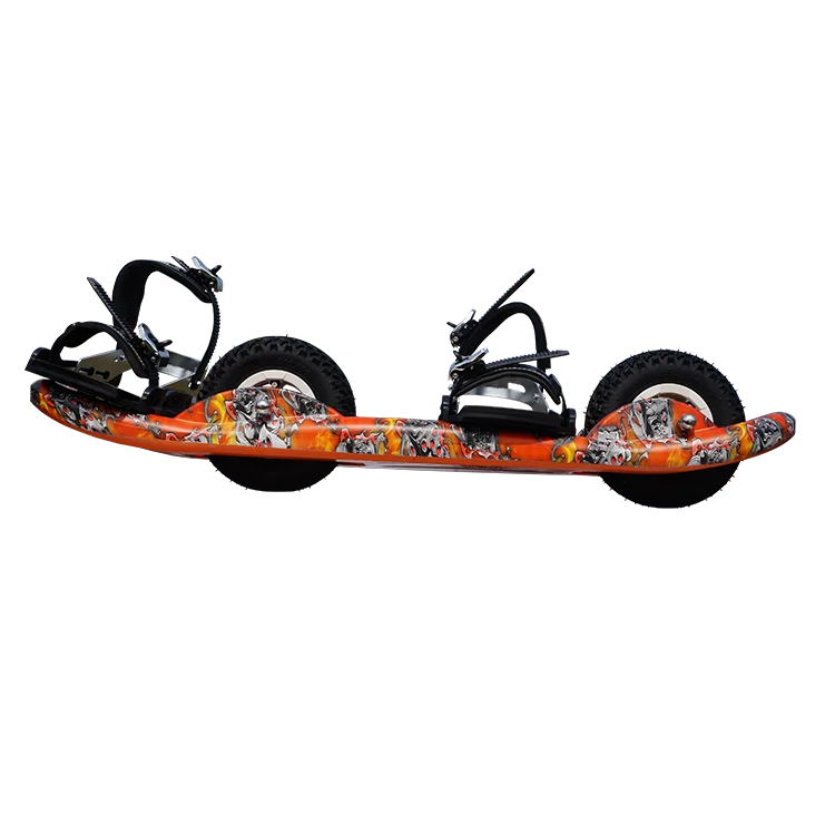 

New design off road blank deck 2 wheels skate board mountainboard with man and woman binding all sizes shoes