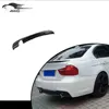 Car body kit bumper For BMW E90 M tech single outlet carbon fiber rear bumper diffuser lip