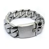 Heavy Men's Stainless Steel Cuban Curb Link Silver Bracelet Shangjie Jewelry