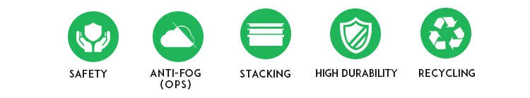 Harvest SR-11 large party food packaging 5-compartments plastic tray