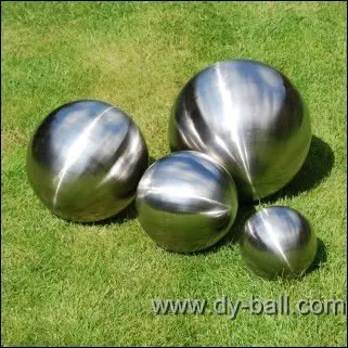 brushed garden stainless steel ball/sphere
