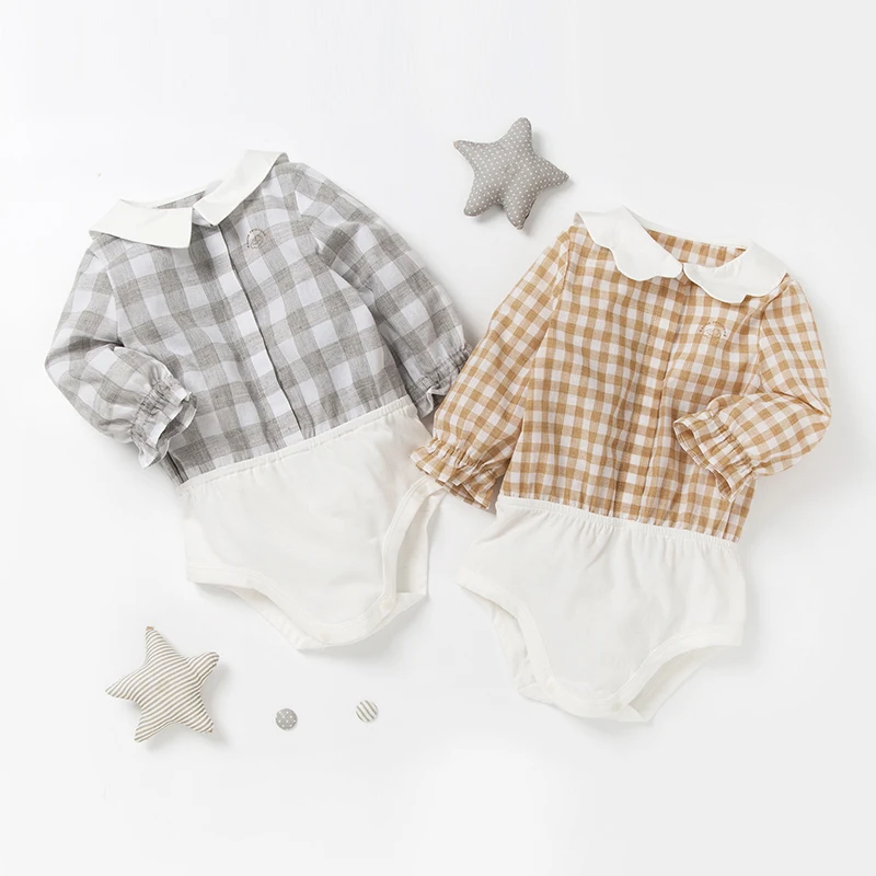 

Boutique organic cotton newborn romper baby blouse clothes