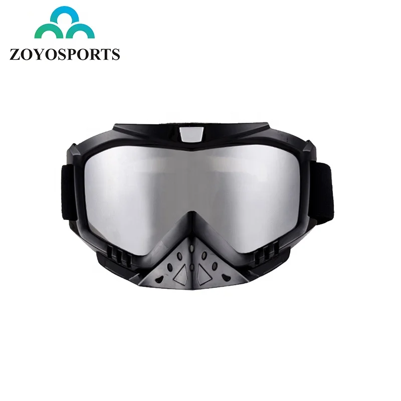 

ZOYOSPORTS Safety Motorcycle goggles detachable UV400 windproof Motocross goggles with mask, Customized