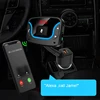 2019 own design smart voice ALEXA bluetooth4.2 dual usb wireless car radio mp3 player charger with QC3.0 quick charge 5V/2.4A