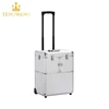 Aluminium Multifunction Mobile Tool Storage Box Cosmetics Hairdresser Beautician Wheeled Chest Carry Case Trolley for Salon