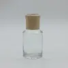 empty glass bottle 2 oz reed diffuser bottles with wood lid 60ml wooden oil diffuser