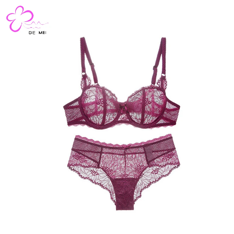 

Hot selling new hot sexy lace bra & panties set lace bra set hot lace bra, White;purple;pink(support customization)