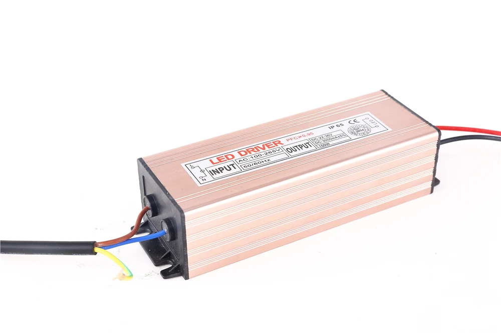 
Waterproof IP66 constant current 1200-1450mA 50w LED driver for flood light 