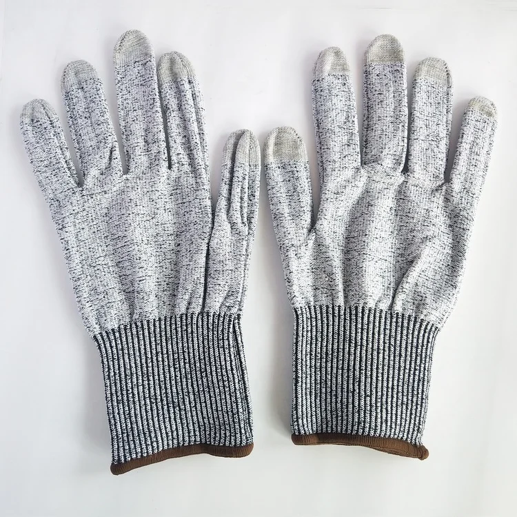 Yulan Cr102e 5 Finger Touch Screen Sensitive Gloves Hppe Anti Cut Level