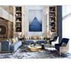American light luxury furniture large apartment living room three-seat fabric sofa