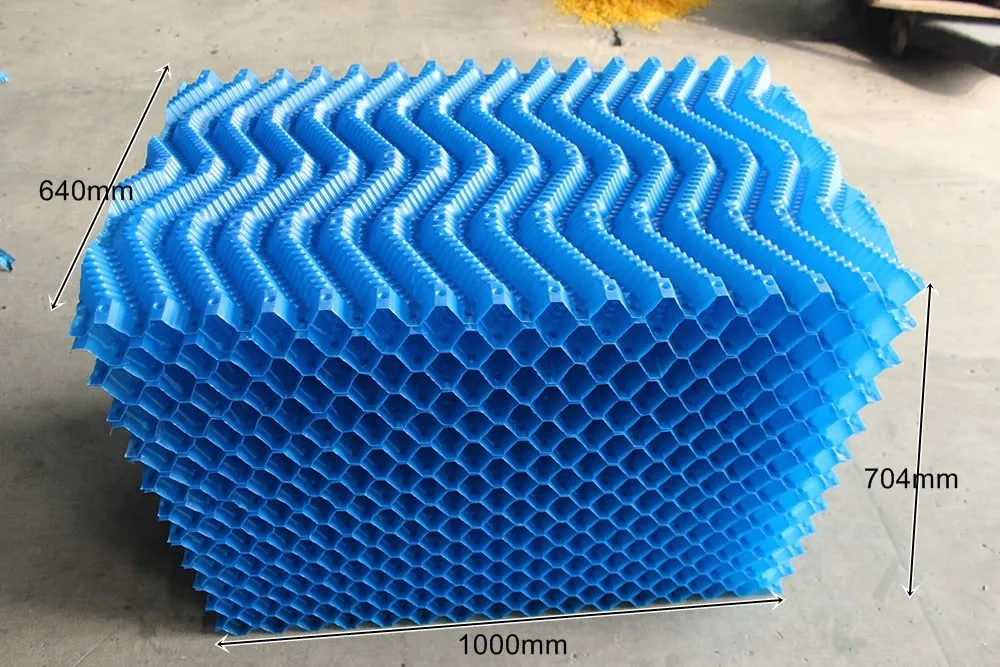Supply Pvc Structured Trickling Filter Pvc Fill Sheet Industrial Cooling Tower Fill Material