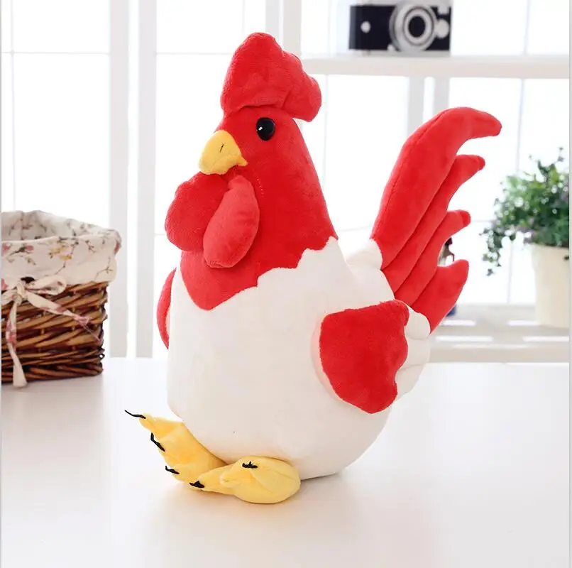 white chicken stuffed animal