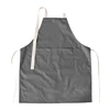 New simple original plain canvas long apron hanging neck cafe shop logo painting men and women gray work clothes