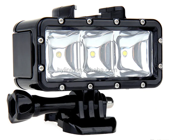 Gopros waterproof LED underwater Diving Light 30M Waterproof for GoPros 4/3+/3/2/1 SJCAM Xiaomi Yi