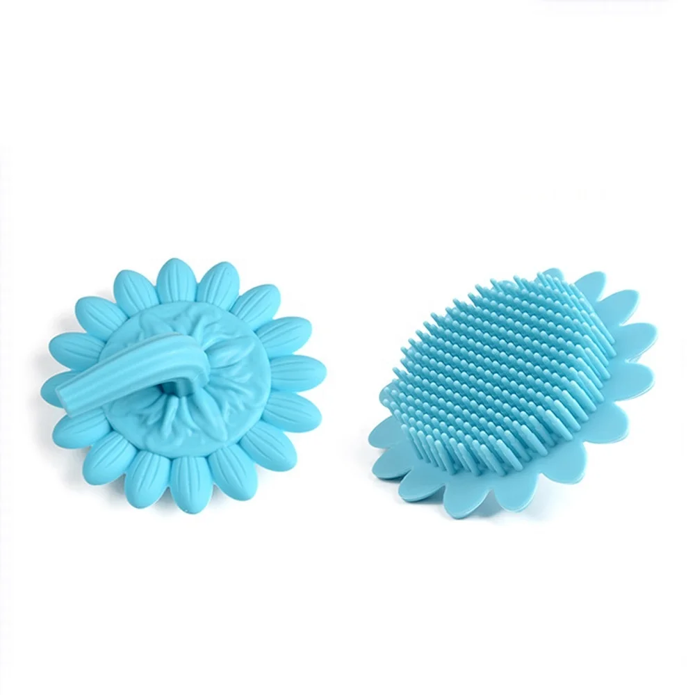 2018 Baby Bath Brush Soft Silicone Bath Massage Brush Baby Scalp