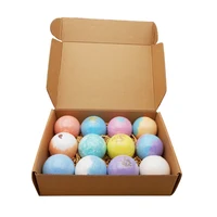 

Wholesale factory private label natural bath bombs gift set for 12pcs sale