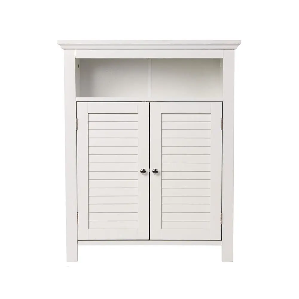 32 Inch H Louver Wooden Floor Storage Cabinet Buy Cheap
