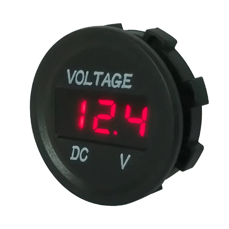 
Voltage 5-48V Car Motorcycle LED DC Digital Display Voltmeter Waterproof Meter 
