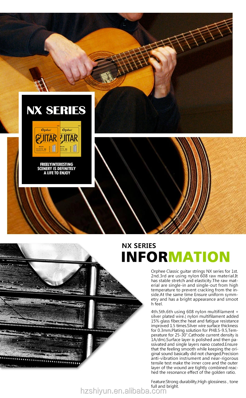Good Quality Classical Nylon Guitar Strings Made In China Nx35 Buy