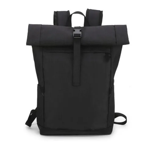 

Roll Top Backpack Cycle Bag Bicycle Bag Convertible Backpack Unisex Backpacks, Black