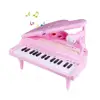 31 Keys Musical Piano Toy Microphone, Learn-to-Play Girl Toddlers Kids Singing Music development, Audio link Mobile