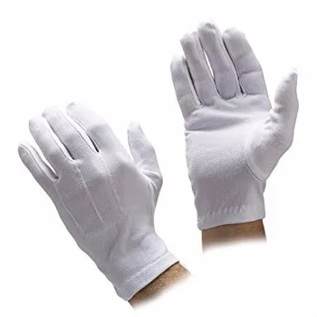 purple cotton gloves