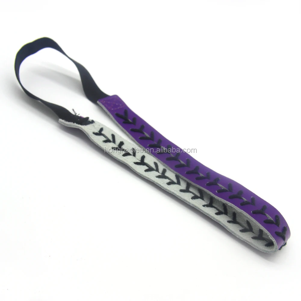 

High Quality New Arrival Ladies' Baseball Softball Hair Bands Sports Headbands Non-Slip Elastic Leather Band Football Hair Acces