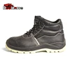 Europe High Quality S3 Steel Toe Black Genuine Leather Upper Waterproof Unisex Safety Shoes