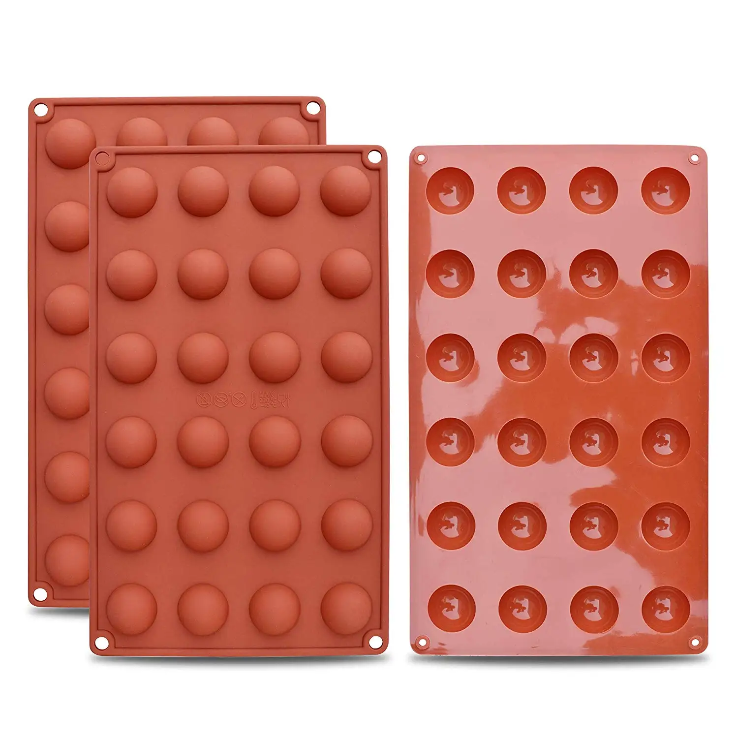 

silicone chocolate mold Cake jelly Dome Mousse Mini 24-Cavity Semi Sphere soap mold silicone, N/a