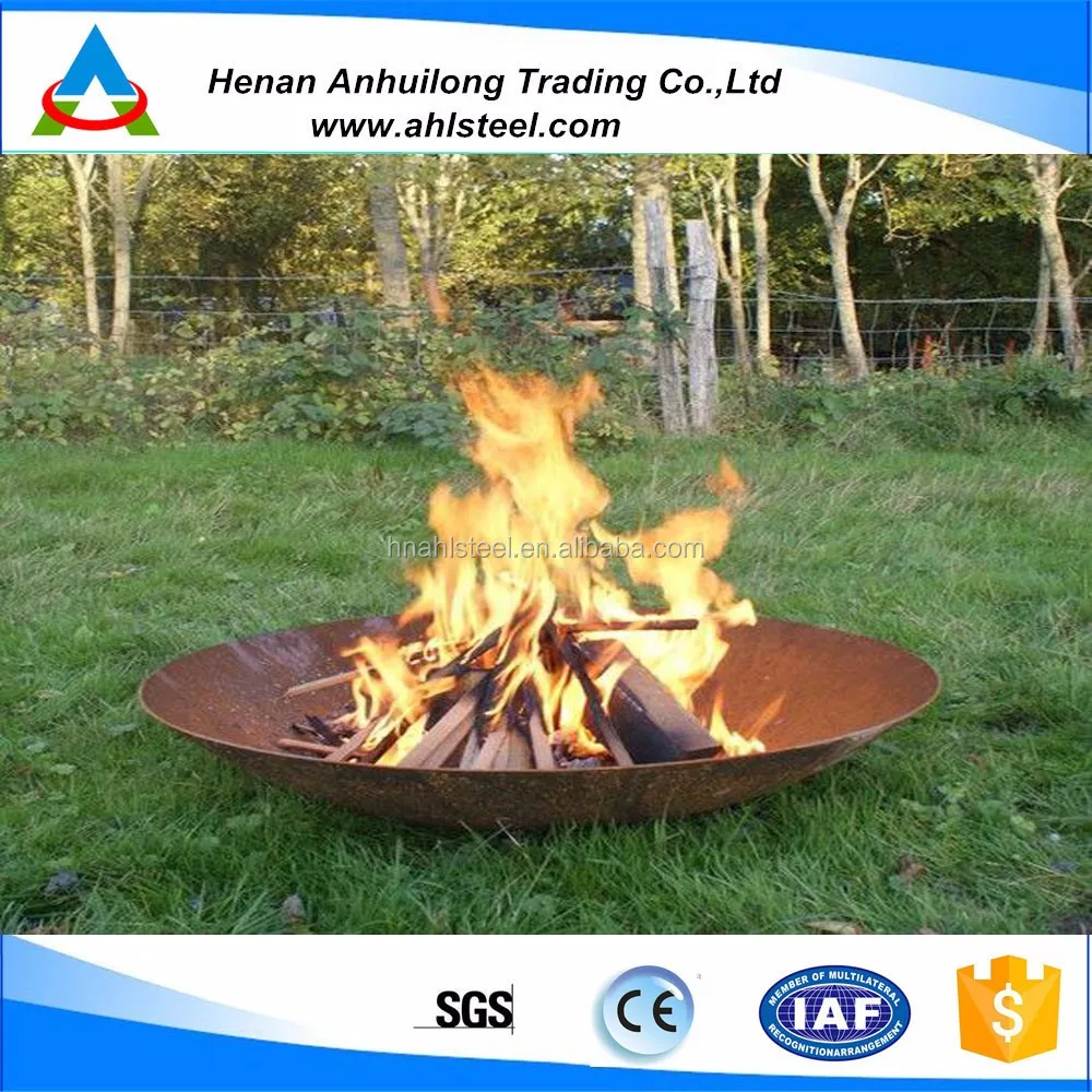 Feuer Schüssel Outdoor Gas Feuer Pit Corten Stahl Feuer Tisch - Buy