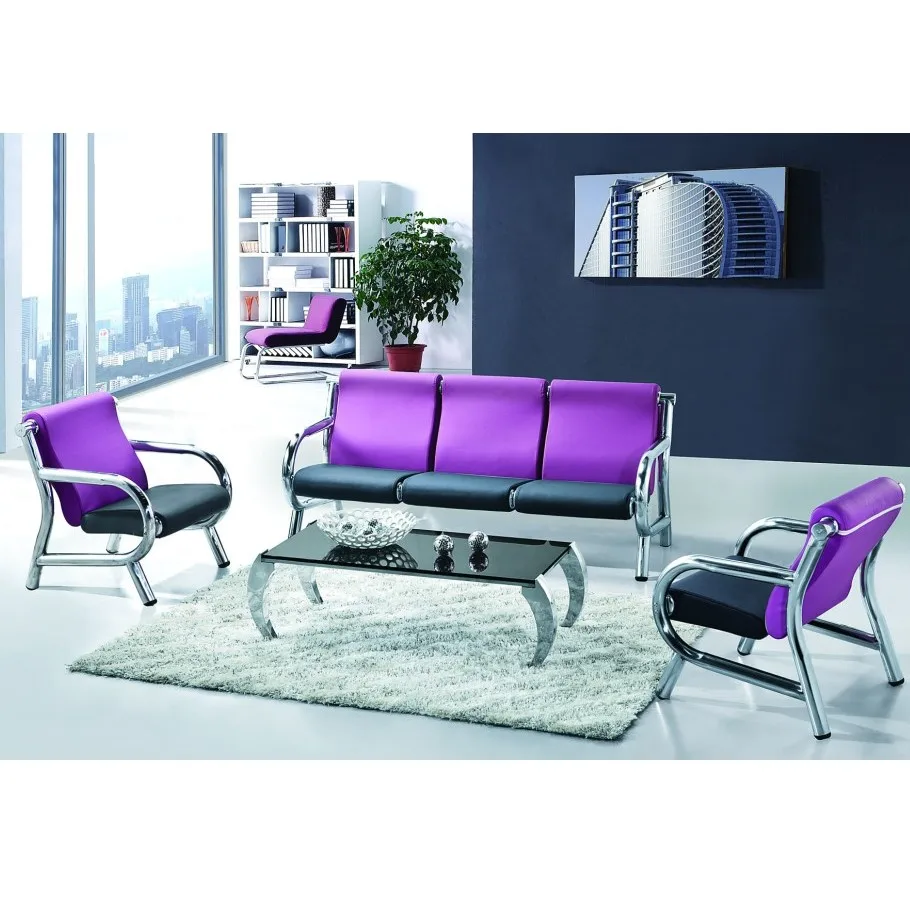 
Factory Outlet Sale Modern Office Reception Sofa With Steel Frame 