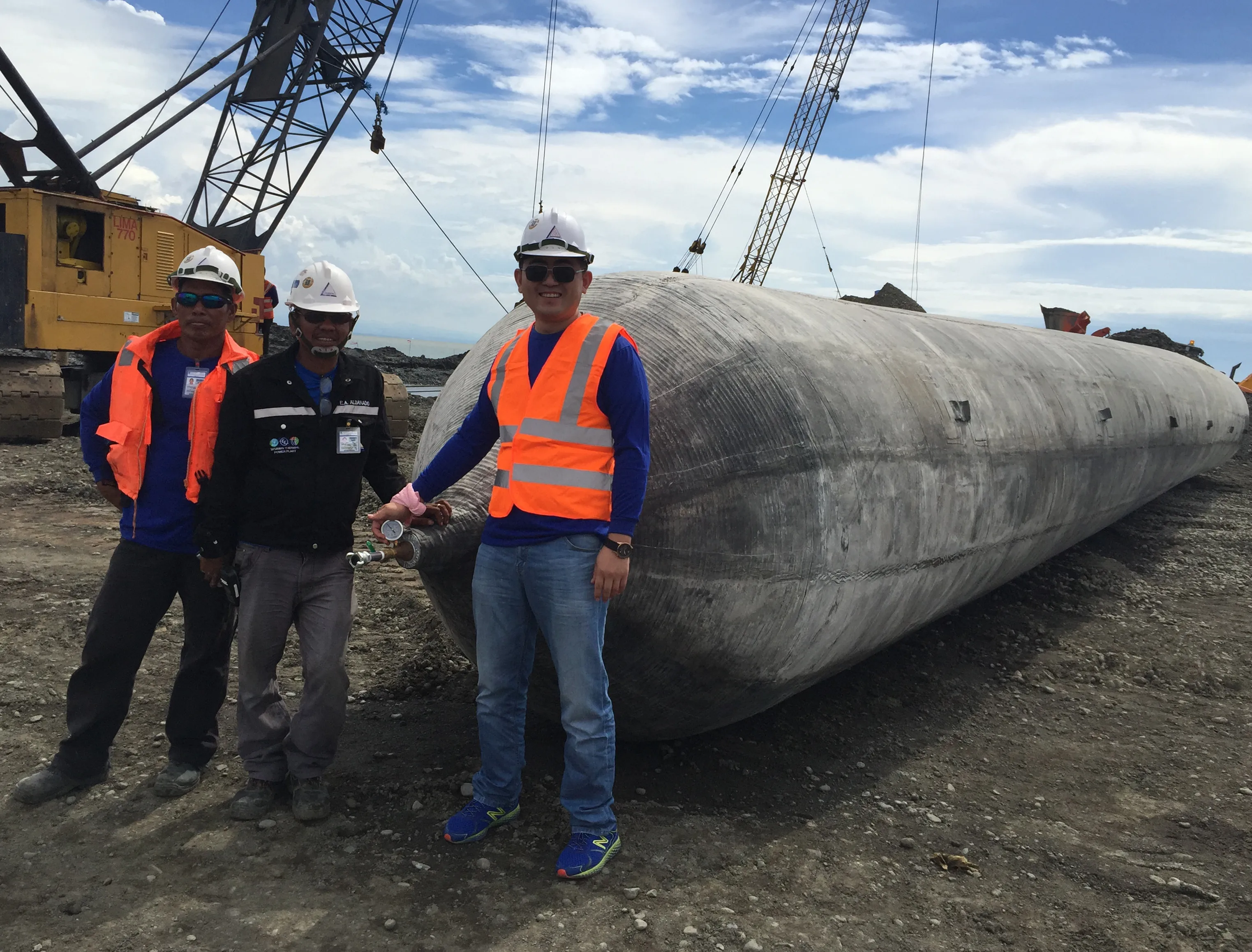 Heavy Lifting Underwater Rubber Air Lifting Bag For Boats And Ships