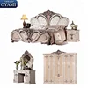 Princess Style solid teak wood bedroom furniture set