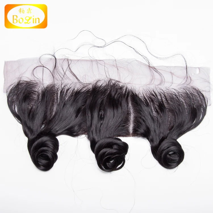

Wholesale good price virgin malaysian human hair invisible ear to ear lace frontal, Natural color
