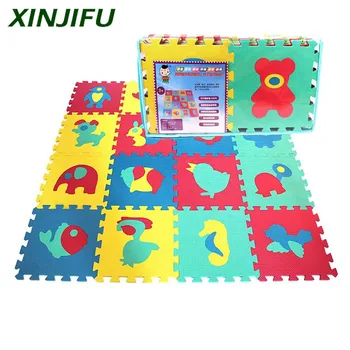 Educational Puzzle Mat 16pcs Animal Jigsaw Mat Eva Foam