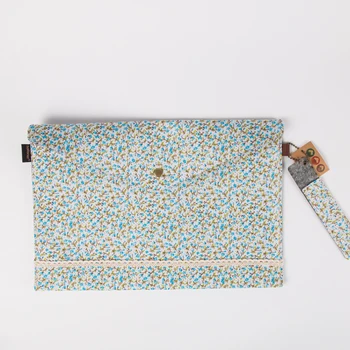 Decorative Cotton Fabric Covered Fancy File Folders With Pockets