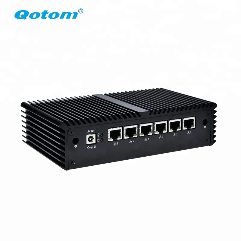 

Qotom Q575G6 Intel Core i7-6500U AES-NI 6 Gigabit LAN Mini PC, Black