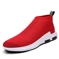 

2019 Wholesale Dropship Brand Logo Custom Slip on Big Size Mens Sports Trainers Sock Sneakers Running Shoes