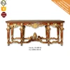 Large Size Classic Style Marble Top Hallway Baroque Console