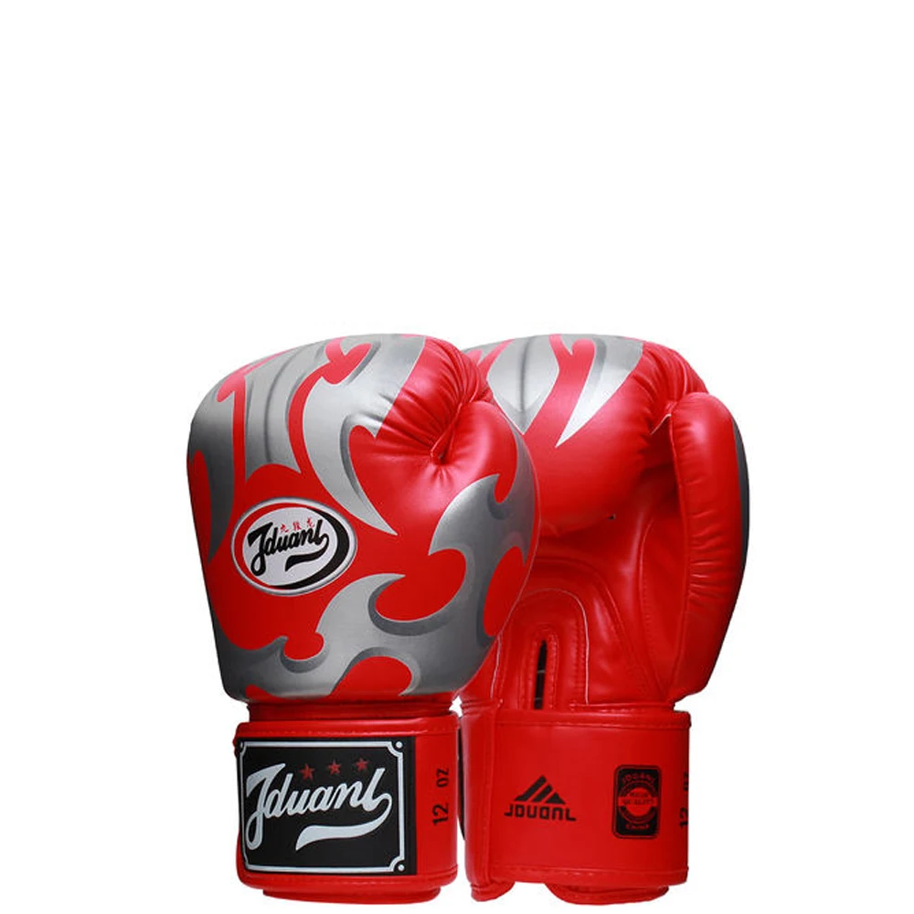 

High Quality Genuine Cowhide Leather muay thai Boxing bag Gloves, Red/blue/customize