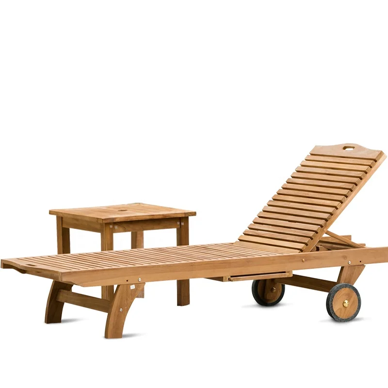 
Outdoor outdoor furniture lounger daybed beach wooden sunbed 