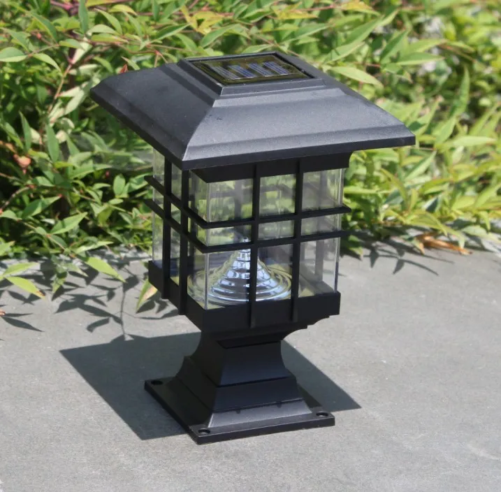 Modern Outdoorgarden Solar Post Fence Lamp Waterproof Led Pillar Cap ...