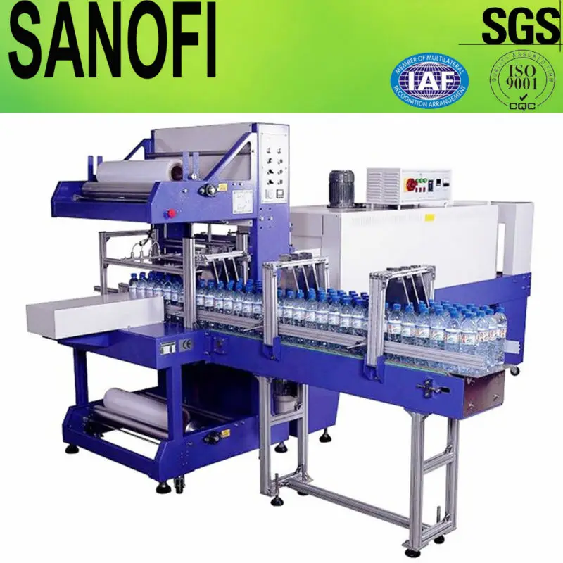 Automatic Film Shrink Sleeve Shrink Wrapping Packaging Machine With