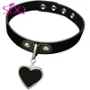 New Gothic Cord Adult Collar Punk Goth Emo Genuine Leather Choker Necklace
