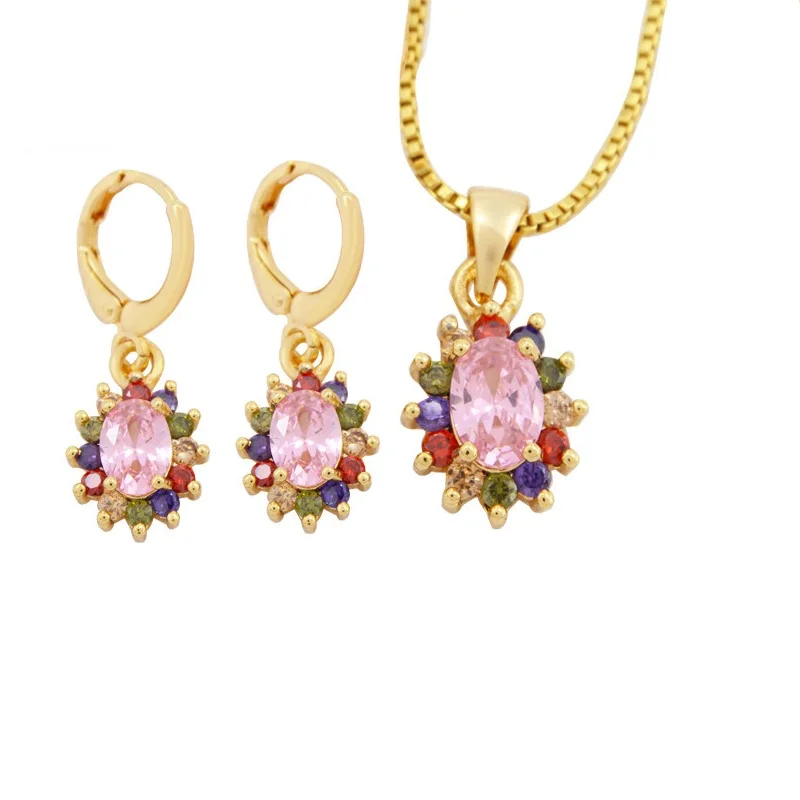 

DTINA 2019 New design fashion 18k gold plated jewelry set for women, N/a