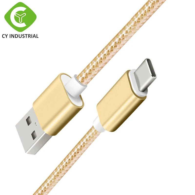 

Wholesale Fast Delivery 6 Color USB Type C Cable Nylon Braided Mobile Phone Micro Data Cable Charger for Amazon Seller